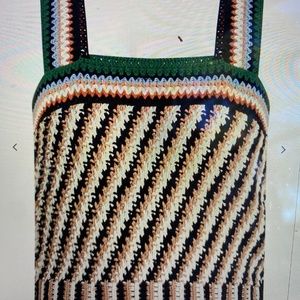 Veronica Beard Livina Crochet Tank - Size Medium
